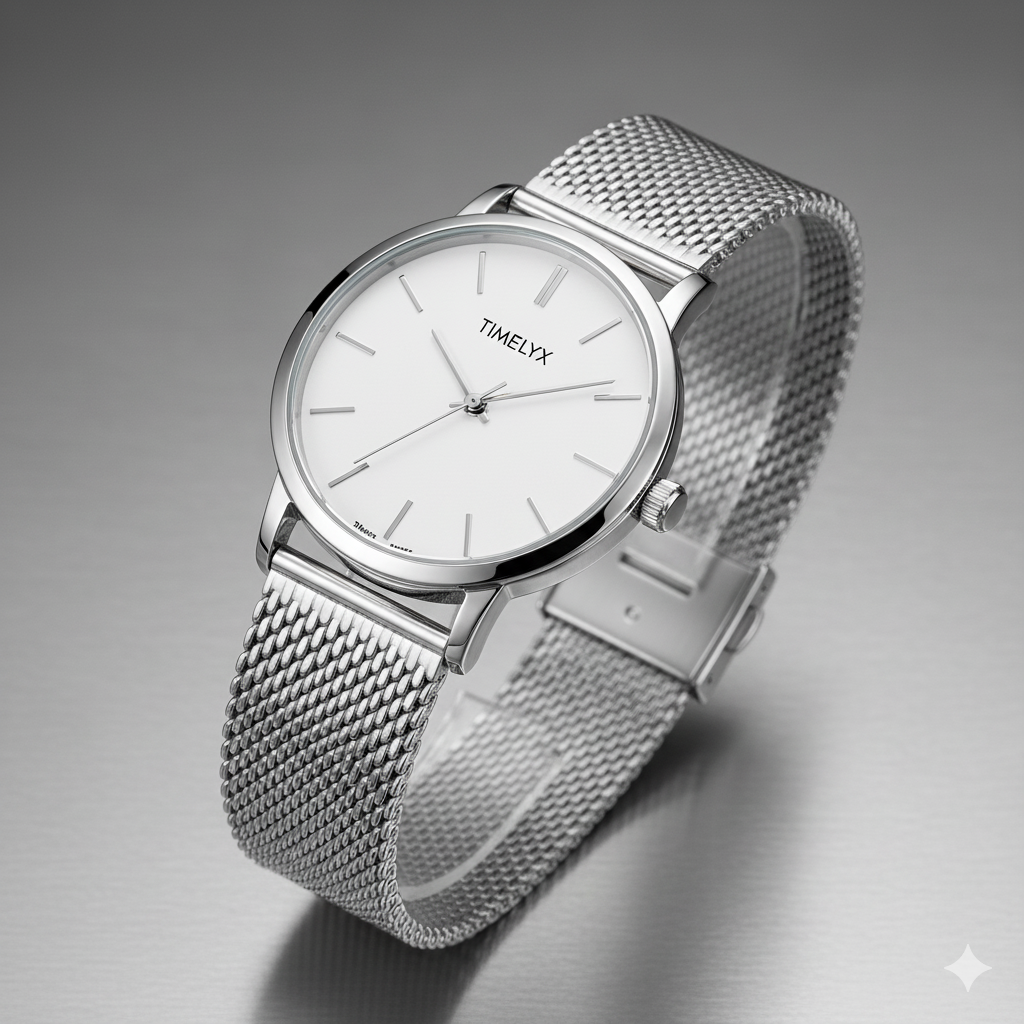 TimeLYX Silver Mesh Pro