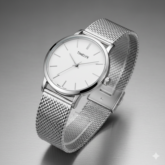 TimeLYX Silver Mesh Pro